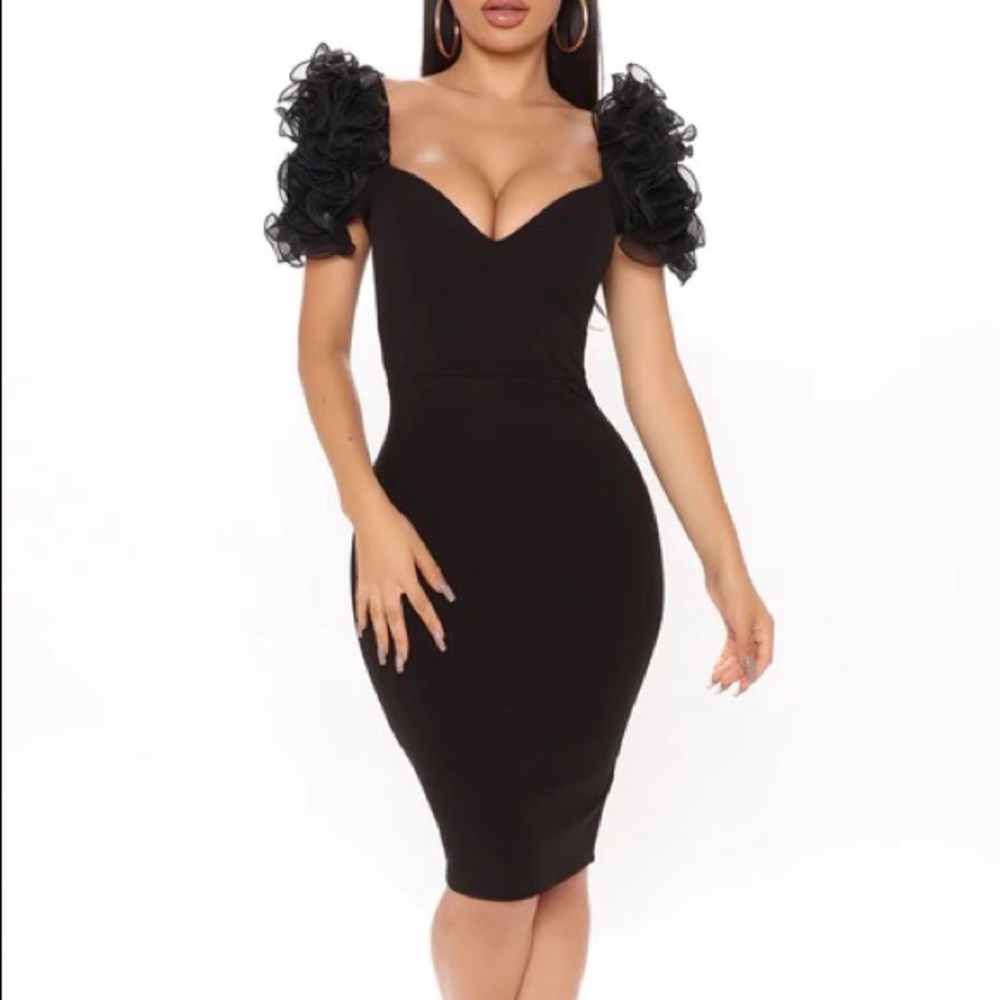 Fashion Nova Gotta Lot To Say Midi Dress